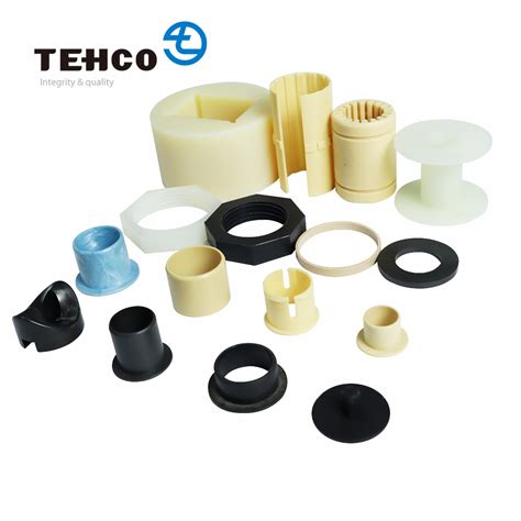 TEHCO High Precision Good Performance Nylon PA6 Plastic Bushing Customize Material Sleeve or ...