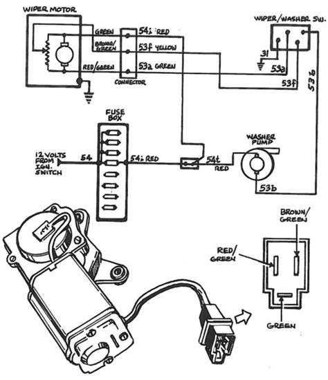 Rear Wiper Motor Wiring Diagram