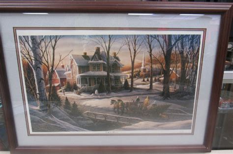 Sold at Auction: Terry Redlin, Terry Redlin 1988 Homeward Bound Framed Picture Double Mat Ready ...