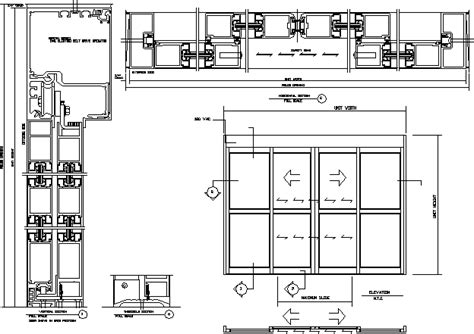 Glass Door Plan Cad Block - Glass Door Ideas