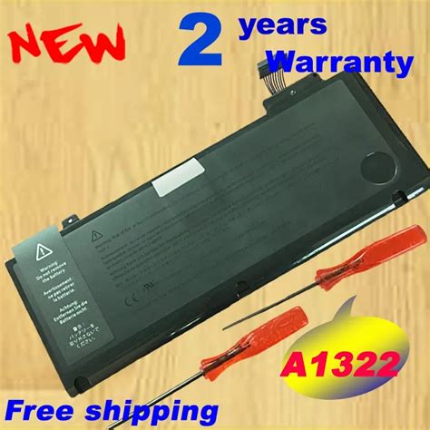 Replacement laptop battery For Apple Macbook Pro A1278 13" 2009 2012 Unibody Battery A1322 020 ...