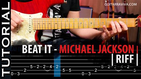 Cómo tocar Beat It de Michael Jackson (RIFF En guitarra ) guitarraviva - YouTube