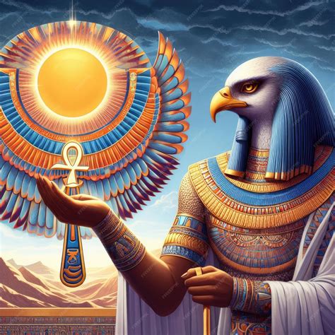 Premium Photo | Amon Ra Egyptian mythology illustration