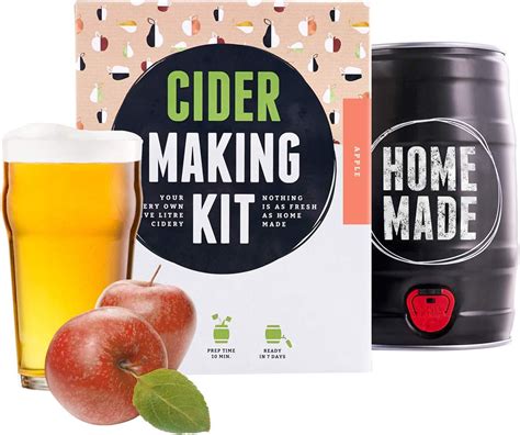 Gifts for Women - Cider Making Kit - Create Your own Apple Cider in 7 Days - 5-Litre Keg ...