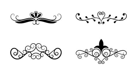 Flourishes Elements Design Collection Stock Illustration - Download Image Now - Decoration ...