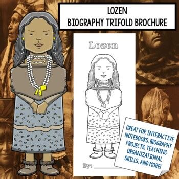 Lozen Biography Trifold Graphic Organizer by Dr Loftin's Learning Emporium