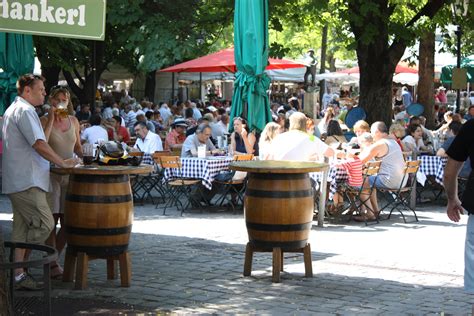 Viktualienmarkt | Beer garden, Munich, Beautiful landscapes