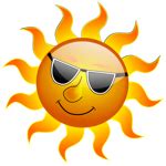 Sun Wearing Sunglasses | Sun clip art, Free clip art, Clip art