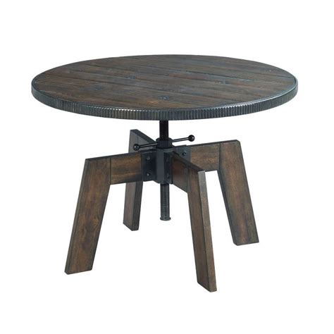 HIGH-LOW ROUND COFFEE TABLE | Adjustable coffee table, Low coffee table, Hammary furniture