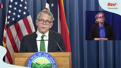 Mike DeWine Ohio Press Conference Transcript May 28 | Rev Blog