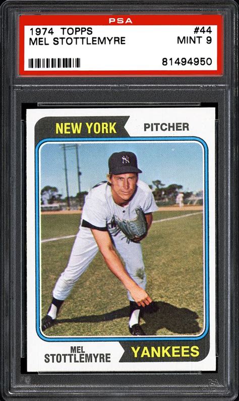 1974 Topps Mel Stottlemyre | PSA CardFacts®