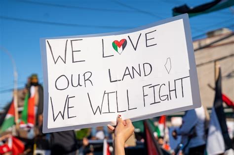 Premium Photo | Palestinian protest sign during a free palestine rally in little yemen bronx on ...