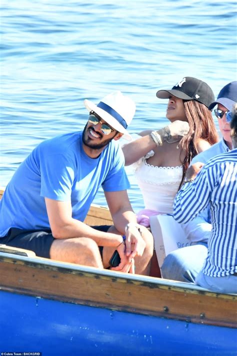 Rihanna joins boyfriend Hassan Jameel and his family for boat ride and cosy meal in Italy ...