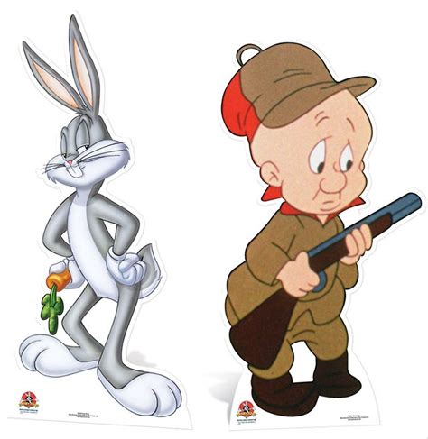 Bugs Bunny and Elmer Fudd Cardboard Cutout / Standee / Standup Double ...