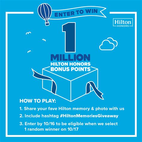 Share Hilton Memories to Win Honors Bonus Points