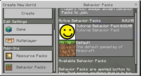 Tutorials/Creating behavior packs – Official Minecraft Wiki