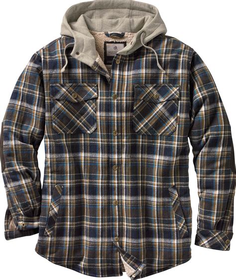 Shop Men's Camp Night Berber Lined Hooded Flannel | Legendary Whitetails