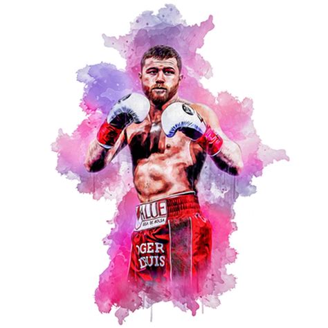 Canelo Alvarez watercolor print poster, digital download, gift, home ...