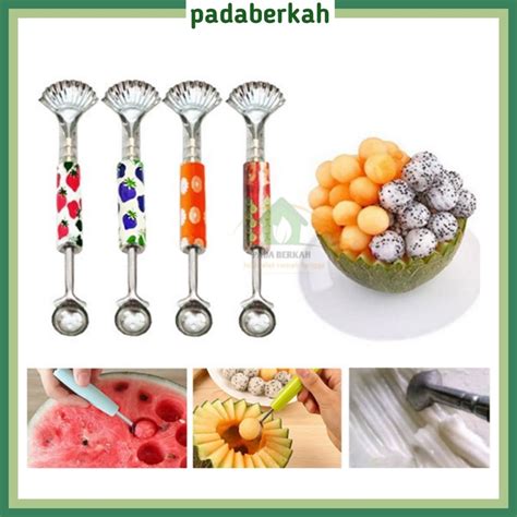 Jual Alat Kerokan Buah 2 in 1 / Kerokan Es Buah Kelapa Muda Melon Pepaya 2 in 1 / Scoop Koktail ...