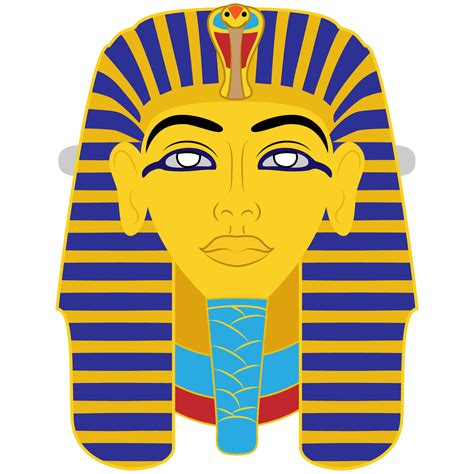 Plantilla de Máscara Faraón Egipcio | Manualidades de papel para niños