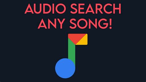 How To Identify A Song Using Google Audio Search - YouTube