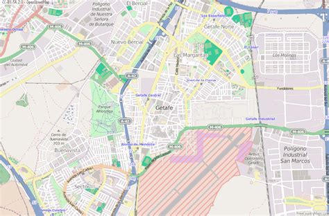 Getafe Map Spain Latitude & Longitude: Free Maps