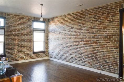 Installing Brick Veneer Inside Your Home • Vintage Revivals