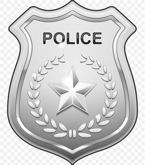 Police Officer Badge Clip Art, PNG, 740x931px, Police, Badge, Black And White, Brand, Cartoon ...