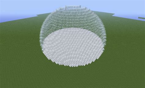 20x20x20 Glass Dome Minecraft Map