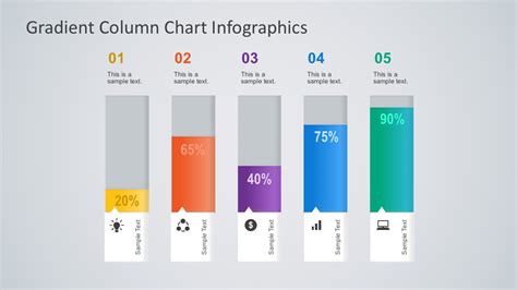 Gradient Column Chart PowerPoint Infographics - SlideModel