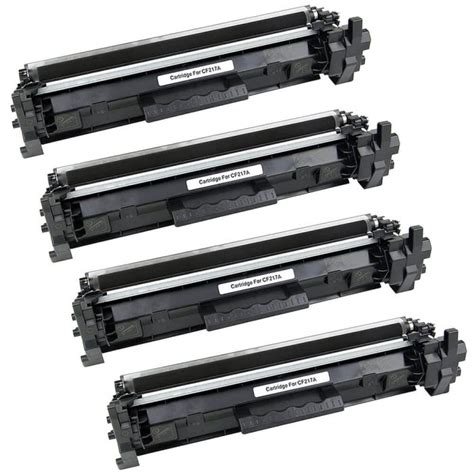 HP LaserJet CF217A Toner - HP17A Cartridges 4-Pack @ $79.96