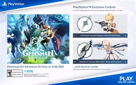 Genshin Impact llega a PS4 el 28 de septiembre – PlayStation.Blog en español