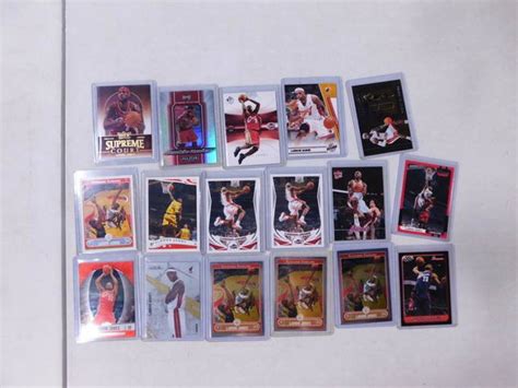 Lot Of 17 Lebron James Basketball Cards