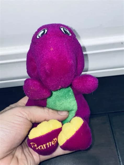 90S BARNEY 8” Vintage Plush Stuffed Animal Doll Purple Dinosaur Kids Toy Dakin $49.99 - PicClick