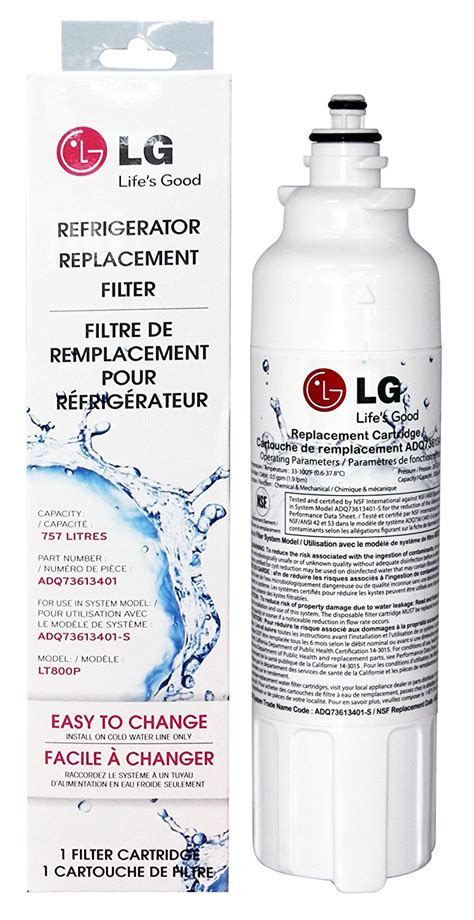 LG LT800P Refrigerator Water Filter, ADQ36006101