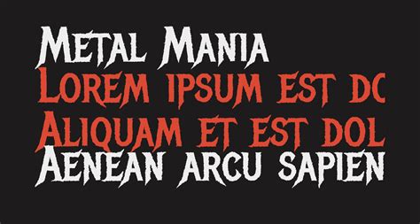 Metal Mania free Font - What Font Is