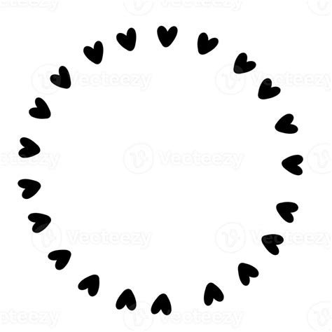 Romantic Love Circle Frame 28123924 PNG