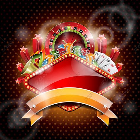 Vector Illustration On A Casino Theme With Roulette Wheel And Ribbon, Background, Luck, Fortune ...