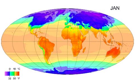 World monthly mean temperature | Gifex