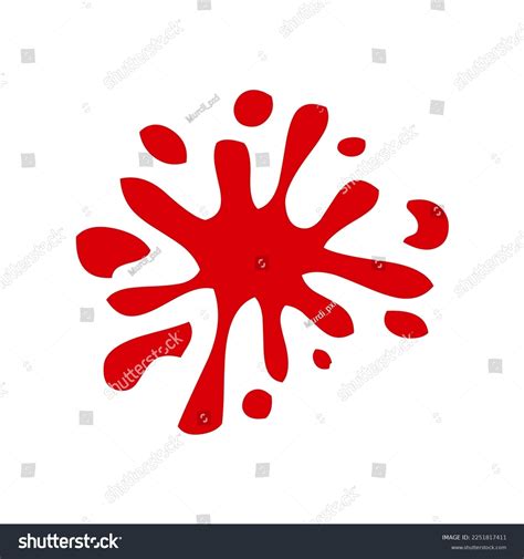 Blood Splatter Icon Illustrations Suitable Depicting Stock Vector (Royalty Free) 2251817411 ...