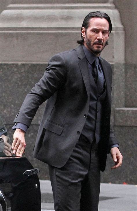 Keanu Reeves John Wick, Keanu Charles Reeves, Charcoal Gray Suit, Arch ...