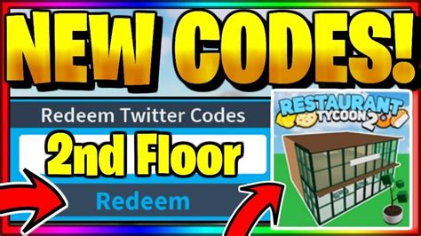 RESTAURANT TYCOON 2 CODES - Second Floor Update | Roblox - YouTube