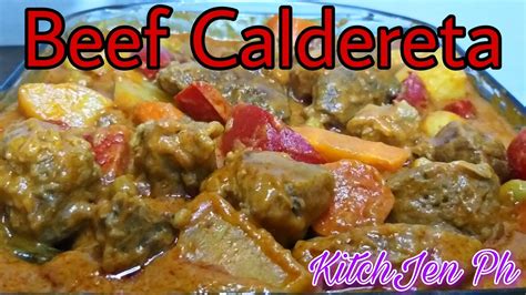 BEEF CALDERETA with GATA RECIPE | Kitch-Jen Ph - YouTube