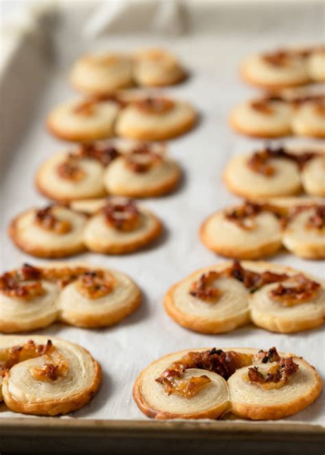 Savory Palmiers with Bacon, Gruyère, and Caramelized Onions - Striped ...