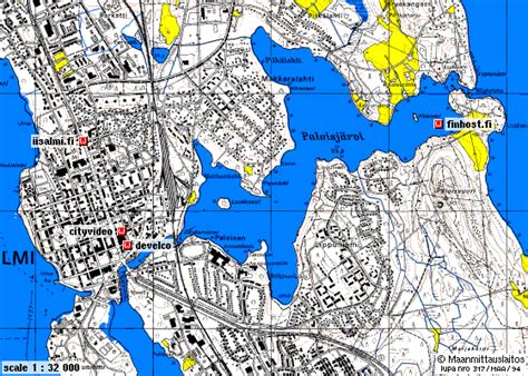 Information resource map of Iisalmi, Finland