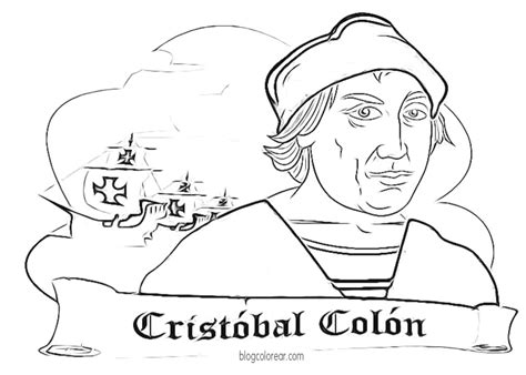 Cristóbal Colón dibujos color - Colorear dibujos infantiles