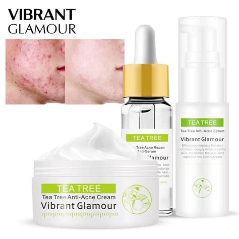 Anti Acne Repair Set Treatment VIBRANT GLAMOUR Serum Facial Cream ...