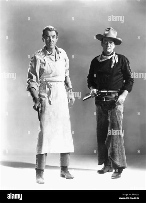 JAMES STEWART & JOHN WAYNE THE MAN WHO SHOT LIBERTY VALANCE (1962 Stock Photo, Royalty Free ...