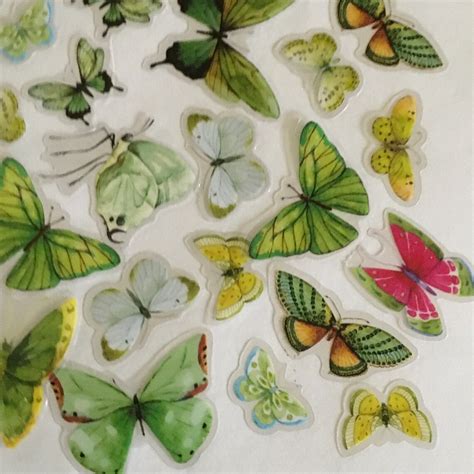 BUTTERFLY Stickers / 40 Die Cut Stickers / Vinyl BUTTERFLY | Etsy