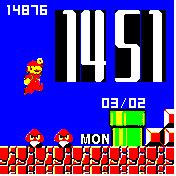 «Mario 8-bit» by Silver88 - Amazfit Bip | AmazFit, Zepp, Xiaomi, Honor, Huawei Watch faces catalog